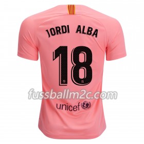 Fußballtrikots FC Barcelona Jordi Alba 18 Ausweich Trikotsatz 2018-2019